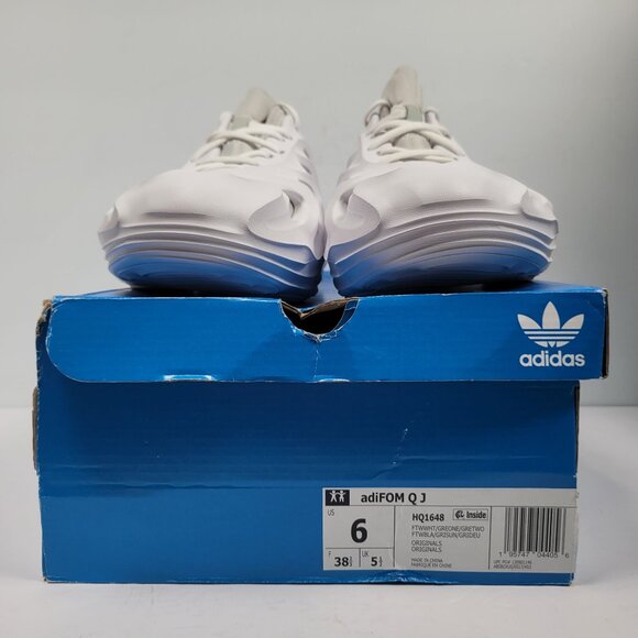 Adidas adiFOM Q J Youth White/Gray Sneaker HQ1648 US Size 6 NWB - Picture 2 of 10
